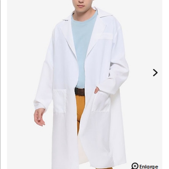 Rick and Morty NWT Lab coat and shirt/WIG BUNDLE - Picture 3 of 8
